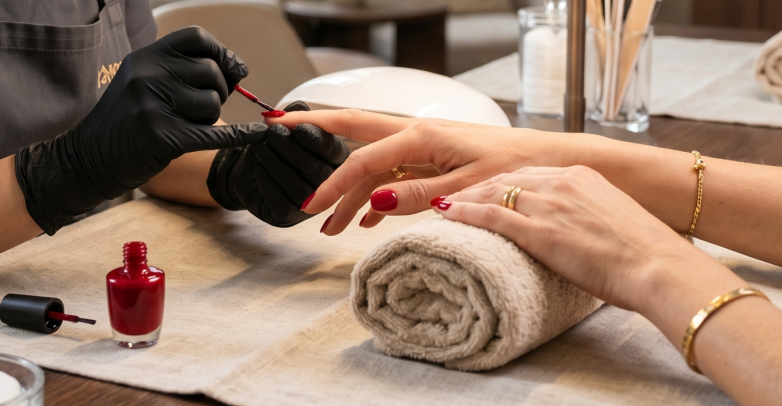 Professionelle Maniküre mit langanhaltender Farbe bei Bahia Beauty Brasil in Nürnberg Nordstadt